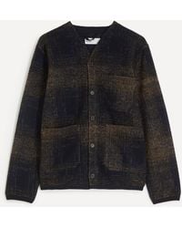 Universal Works - Marble Fleece Cardigan - Lyst