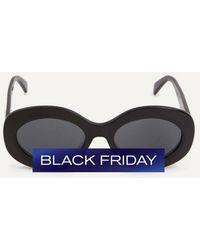 Celine - Triomphe Chunky Oval Shiny Acetate Sunglasses - Lyst