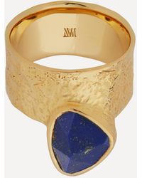 Monica Vinader - 18ct Gold Plated Vermeil Silver Deia Lapis Odyssey Ring - Lyst
