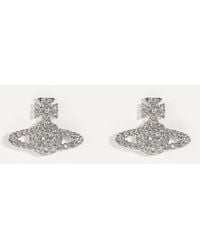 Vivienne Westwood - Tone Grace Bas Relief Stud Earrings - Lyst
