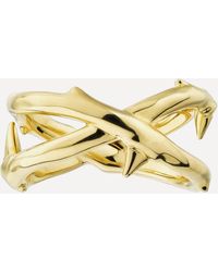 Shaun Leane - Gold Plated Vermeil Silver Rose Thorn Wide Band Ring - Lyst