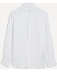 120% Lino - Mens Slim Fit Classic Linen Shirt - Lyst