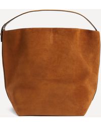 Totême - Women's Belted Suede Tote Bag One Size - Lyst