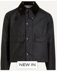 Barbour - Spey Slim Waxed Jacket - Lyst