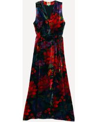 FARM Rio - Women's Black Flower Season Maxi-dress - Lyst