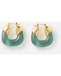 Lizzie Fortunato - Plated Organic Hoop Earrings - Lyst