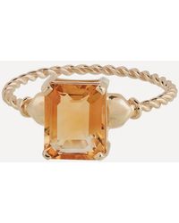 Anna + Nina - 14Ct Nina Citrine Ring - Lyst