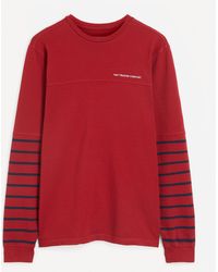 Pop Trading Co. Striped Long Sleeve T-shirt - Red