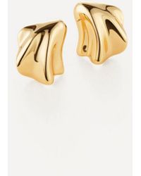 Jenny Bird - 14Ct-Plated Zoe Stud Earrings - Lyst