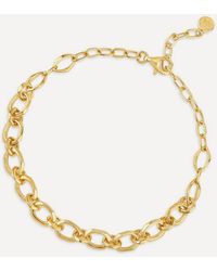 Dinny Hall - 22Ct-Plated Thalassa Faceted Oval Link Bracelet - Lyst