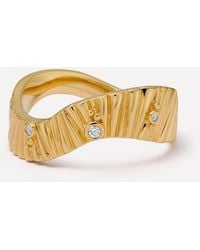 Astley Clarke - 18Ct-Plated Vermeil Raye Ring - Lyst