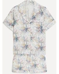 Liberty - Women's Adeoye Tana Lawn Cotton Short-sleeve Pyjama Set Xl - Lyst