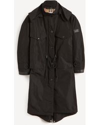Burberry Colney Hooded Raincoat - Black