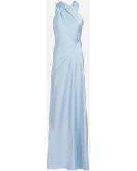 Significant Other - Women's Annabel Satin Ice Blue Dress 14 - Lyst