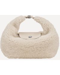 Longchamp - Extra-Small Le Pliage Xtra Shearling Top Handle Bag - Lyst