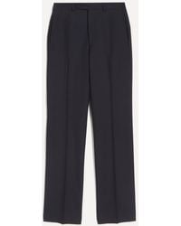 Husbands - Straight High-Waisted Twill Trousers - Lyst