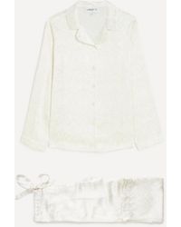 Liberty - Silk-Satin Pyjama Set - Lyst