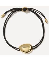 Otiumberg - 14Ct-Plated Vermeil Pebble Cord Bracelet - Lyst