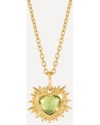 Rachel Jackson - 22Ct-Plated Electric Love August Birthstone Necklace - Lyst