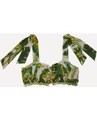 FARM Rio - Tropical Forest Off- Knot Crop-Top - Lyst