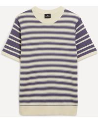 PS by Paul Smith - Mens Striped Cotton Knit T-shirt Xl - Lyst