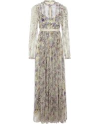 Needle & Thread Lilacs Garland Gown - Multicolour