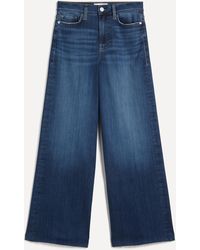FRAME - Women's Le Slim Palazzo Raw After Jeans - Lyst