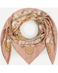 Emily Carter - Women's The Nautical Baroque 130x130 Silk Scarf One Size - Lyst