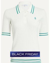 Sporty & Rich - Src Mini Cable Polo Shirt - Lyst