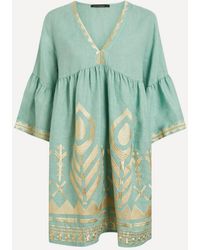 Kori - Feather Classic Linen Mini Dress - Lyst