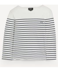 A.P.C. - A. P.c. Women's Thelma Stripe Long Sleeve T Shirt - Lyst