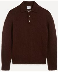 Norse Projects - Rasmus Relaxed Brushed Polo Jumper - Lyst