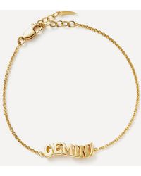 Missoma - 18ct Gold-plated Vermeil Silver Gemini Zodiac Pendant Bracelet - Lyst