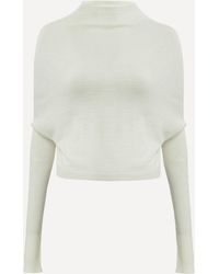 Rick Owens - Women's Cropped Crater Knit Jumper Xs - Lyst