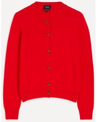 A.P.C. - Mila Crew-Neck Cardigan - Lyst