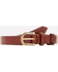 Totême - Women's Double Clasp Leather Belt One Size - Lyst