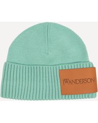 JW Anderson - Women's Logo Patch Wool Beanie Hat One Size - Lyst