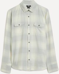 PAIGE - Mens Everett Sandy Bluffs Flannel Shirt - Lyst