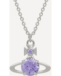 Vivienne Westwood - Platinum-Tone Reina Large Pendant Necklace - Lyst