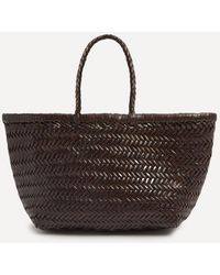Dragon Diffusion - Bamboo Triple Jump Small Woven Leather Tote Bag - Lyst