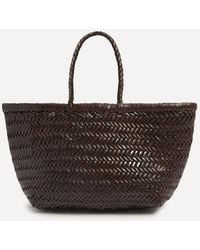 Dragon Diffusion - Bamboo Triple Jump Small Woven Leather Tote Bag - Lyst
