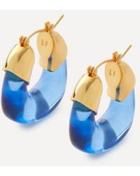 Lizzie Fortunato - Plated Mini Organic Hoop Earrings - Lyst