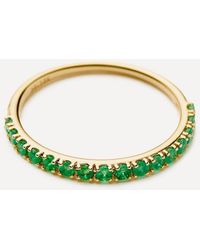 Missoma - 14Ct Fine Emerald Half Eternity Ring - Lyst