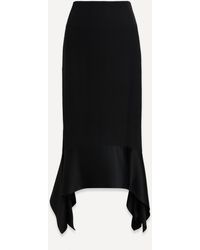 Totême - Women's Satin-sash Crepe Skirt 10 - Lyst