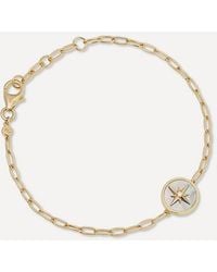 Astley Clarke - 18Ct Plated Vermeil Polaris Mother Of Pearl Locket Bracelet - Lyst