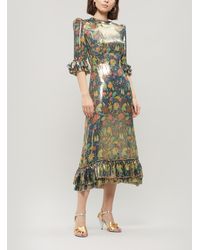 The Vampire's Wife The Metallic Falconetti Midi-dress