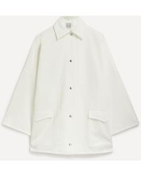 Totême - Women's Cotton Twill Overshirt Jacket - Lyst