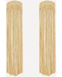 Anissa Kermiche - Gold-plated Grand Fil D'argent Drop Earrings One Size - Lyst