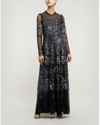 Needle & Thread Aurora Maxi-dress - Black