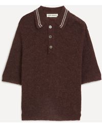 Our Legacy - Mens Traditional Polo In Euro Eggplant 38/48 - Lyst